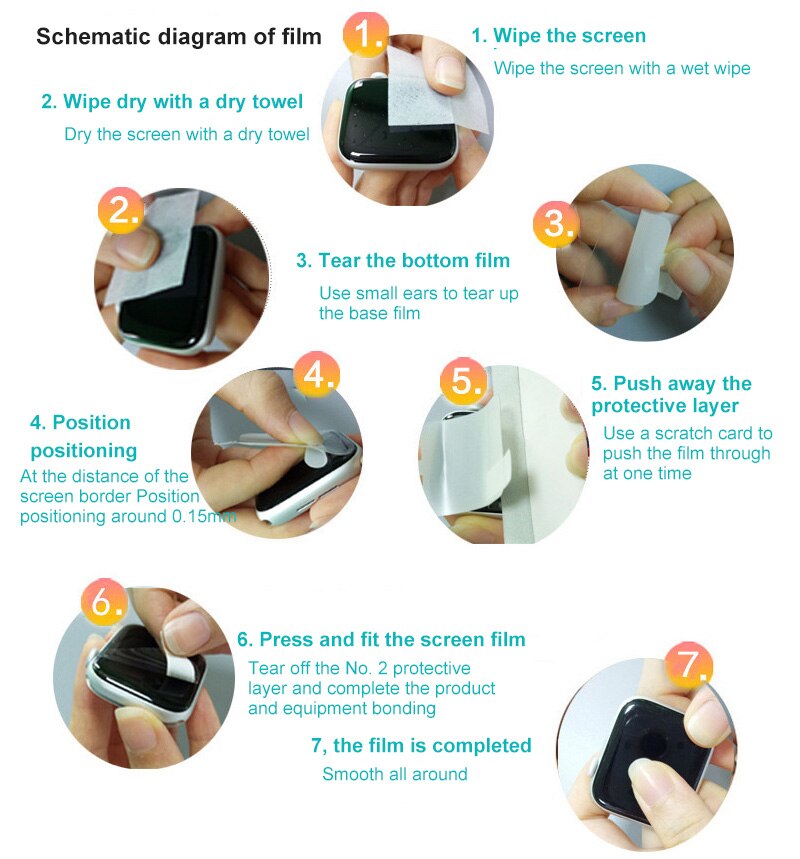 3/5 stück schutzglas für armband 3d 6 displayschutzfolien für huawei/glory-armband , 6 explosionsgeschützte tpu-schutzfolien für armband 6