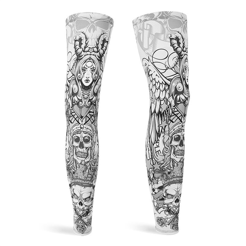Jambières de pour hommes et femmes, protection UV, vtt, cyclisme, manches de jambe, vélo,: S / 13