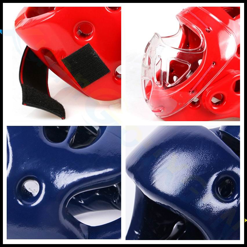 adult kid Taekwondo Headguard Helmet Karate boxing Sanda Mask ITF head face Protector Headgear