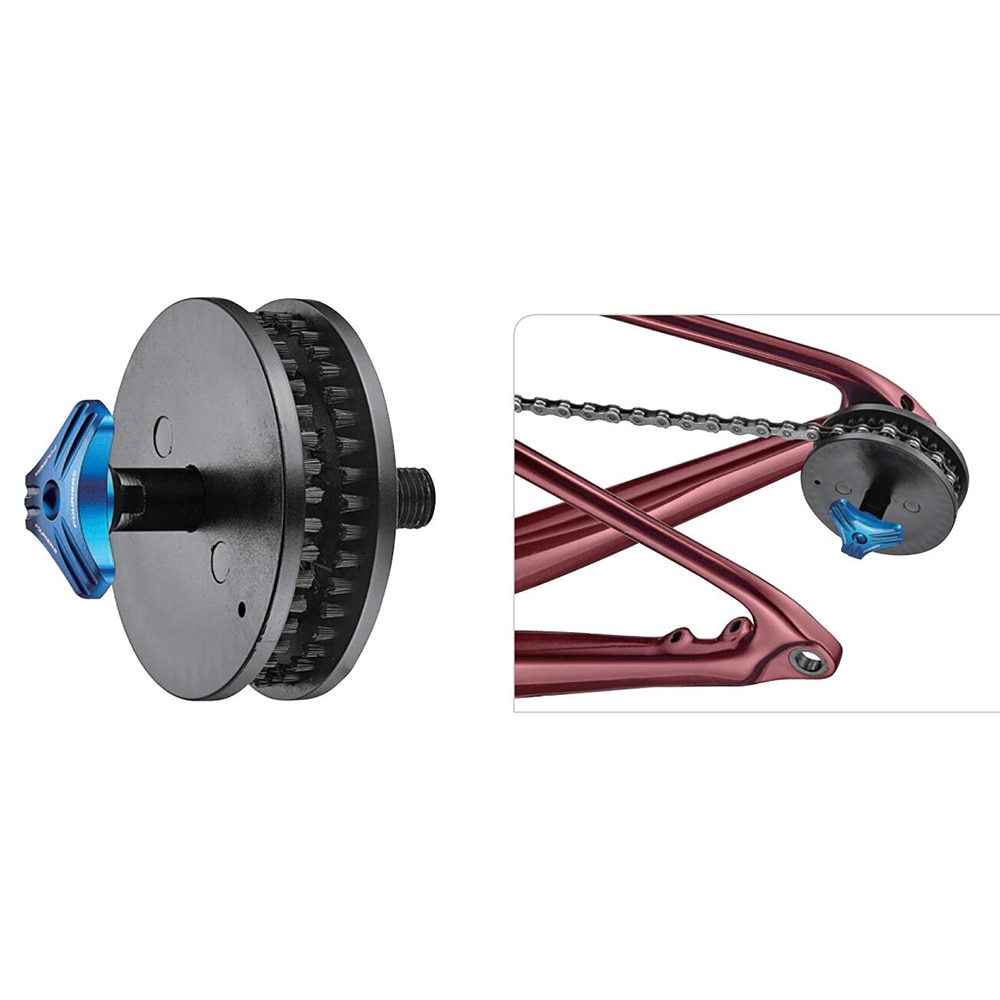 Fouriers Kettenhalter, Hakenreiniger, Bürste, Kettenaufhänger, M12, Steckachse, Schnellspanner, hintere hydraulische Bremse, Rahmenschutzhalter