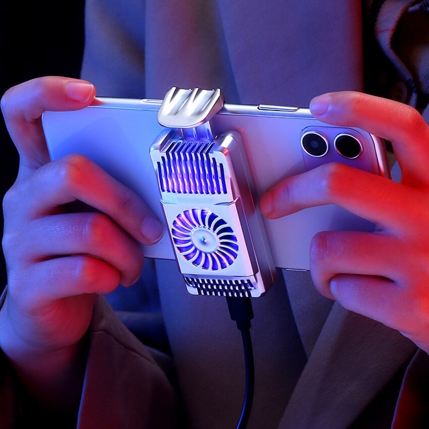 Halbleiter-lüfter-kühlkörper für leise handys, usb-gaming-handys mit 4- 6.7- zoll-anschluss