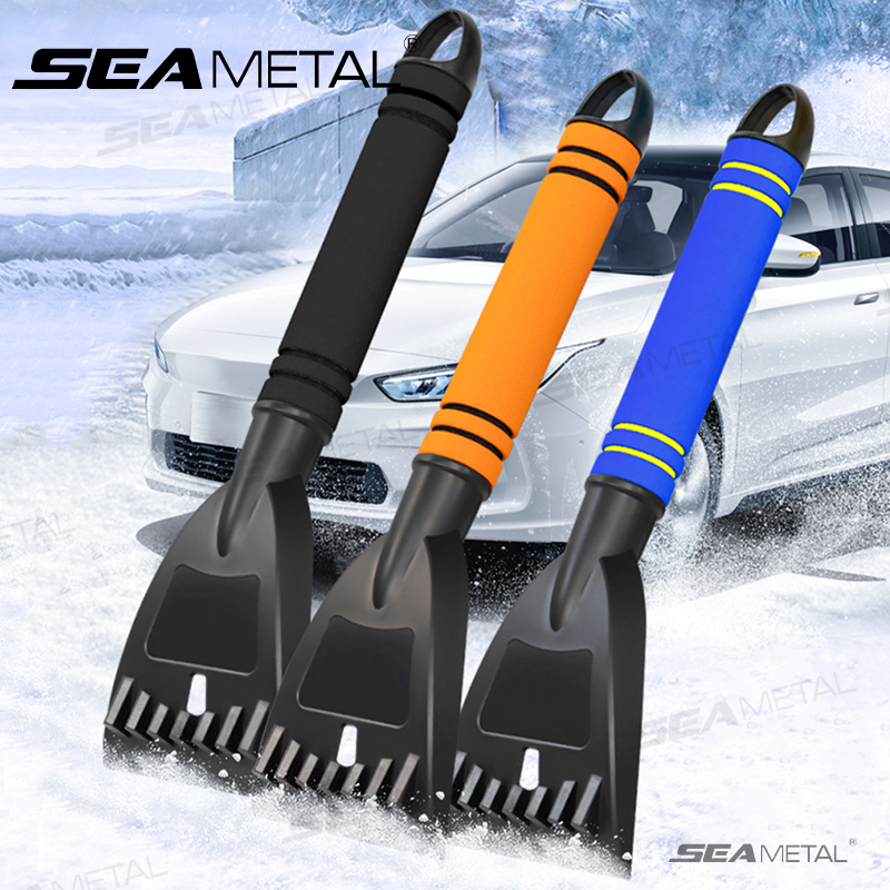 SEAMETAL Car Windshield Ice Scraper Portable Snow Shovel Ice Breaker Scratch-Free Winter Snow Remover Car Ice Cleaning Care Tool
