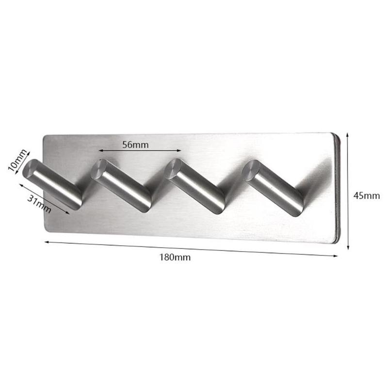 Badkamer Kapstok Rvs Handdoek Haak Muur Mount Deur Decoratieve Kleding Haak Hangers Wall Mounted Bad Accessoires