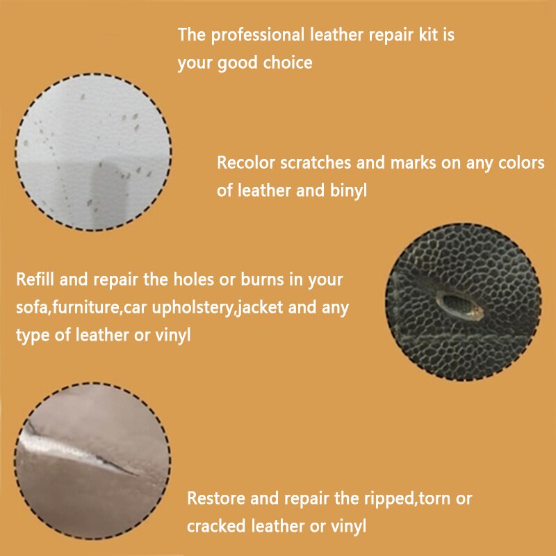 50Ml Universele Leapopr Reparatie Tool Autostoel Sofa Jassen Kras Geen Warmte Vloeibare Leapopr Vinyl Reparatie Kit