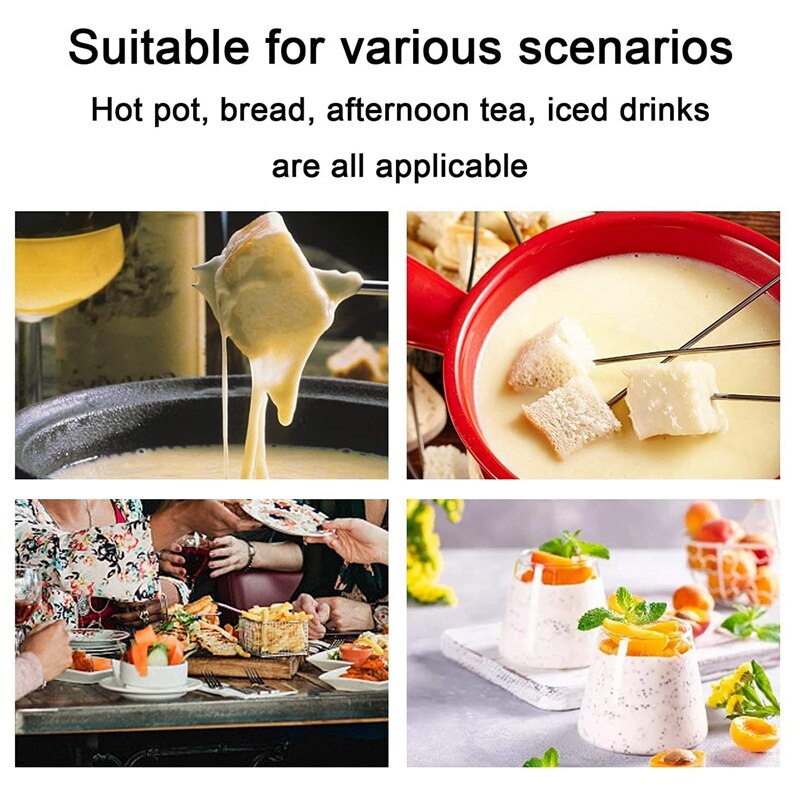 Fondue Kaas Sticks Fondue Set Voor Maker Zwitserse Kaas, Rvs Fondue Vorken Marshmallow Roosteren