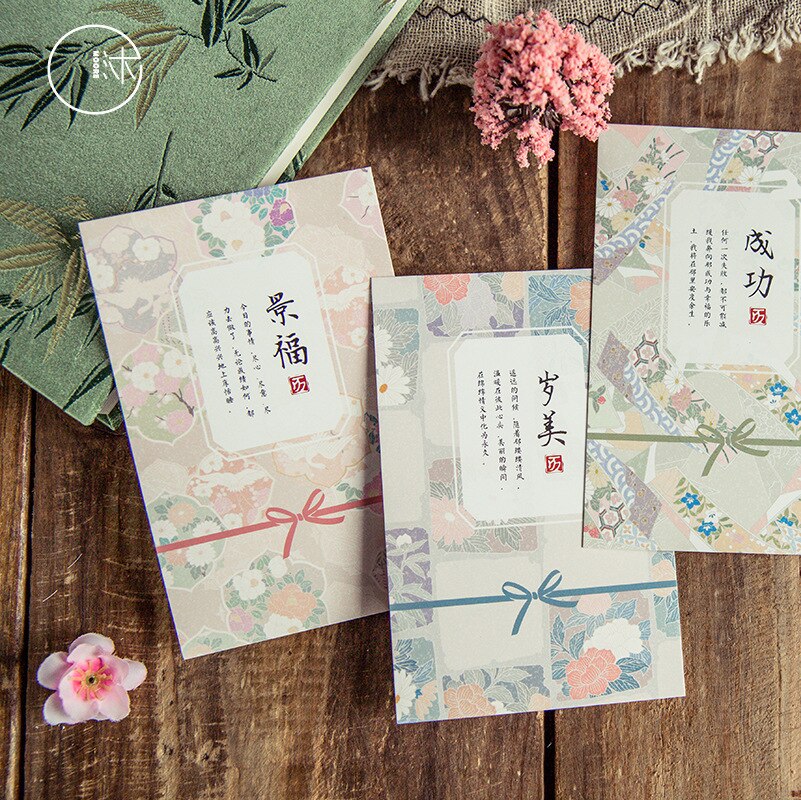 30 Sheets/Set Beautiful Floating Fower Postcard/Greeting Card/Message Card/Birthday Letter Envelope Card