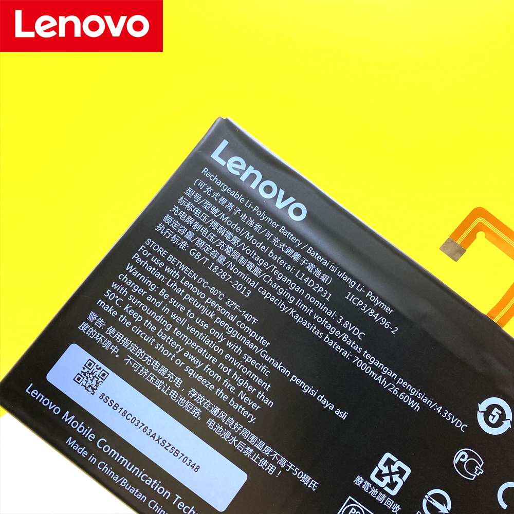 Original L14D2P31 Lenovo Tab 2 A7600-F A10-70F Tab2 A10-70 A10-70L Tablet Battery