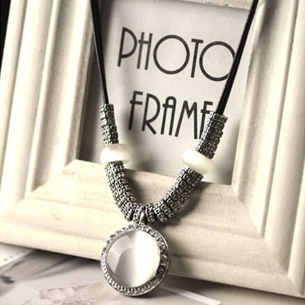 Necklaces & Pendants Statement Jewelry Collier Femme For Women Boho Vintage Opal Maxi Colar Leather Bijoux Collar
