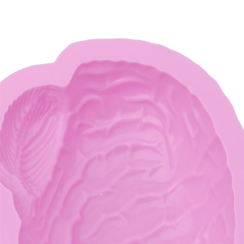 Silikone form 3d hjerne form halloween form gør det selv kage dekorationsværktøj cupcake cookie bagning fondant chokolade slik lerforme