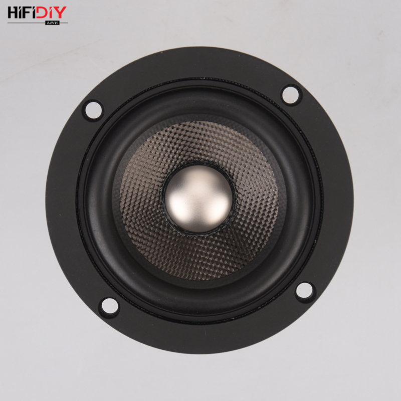 HIFIDIY en directo de alta fidelidad 3,7 pulgadas 93mm altavoz de frecuencia completa unidad 4 OHM 30W de alta Alto bass altavoz P3-93 de titanio de fibra de carbono