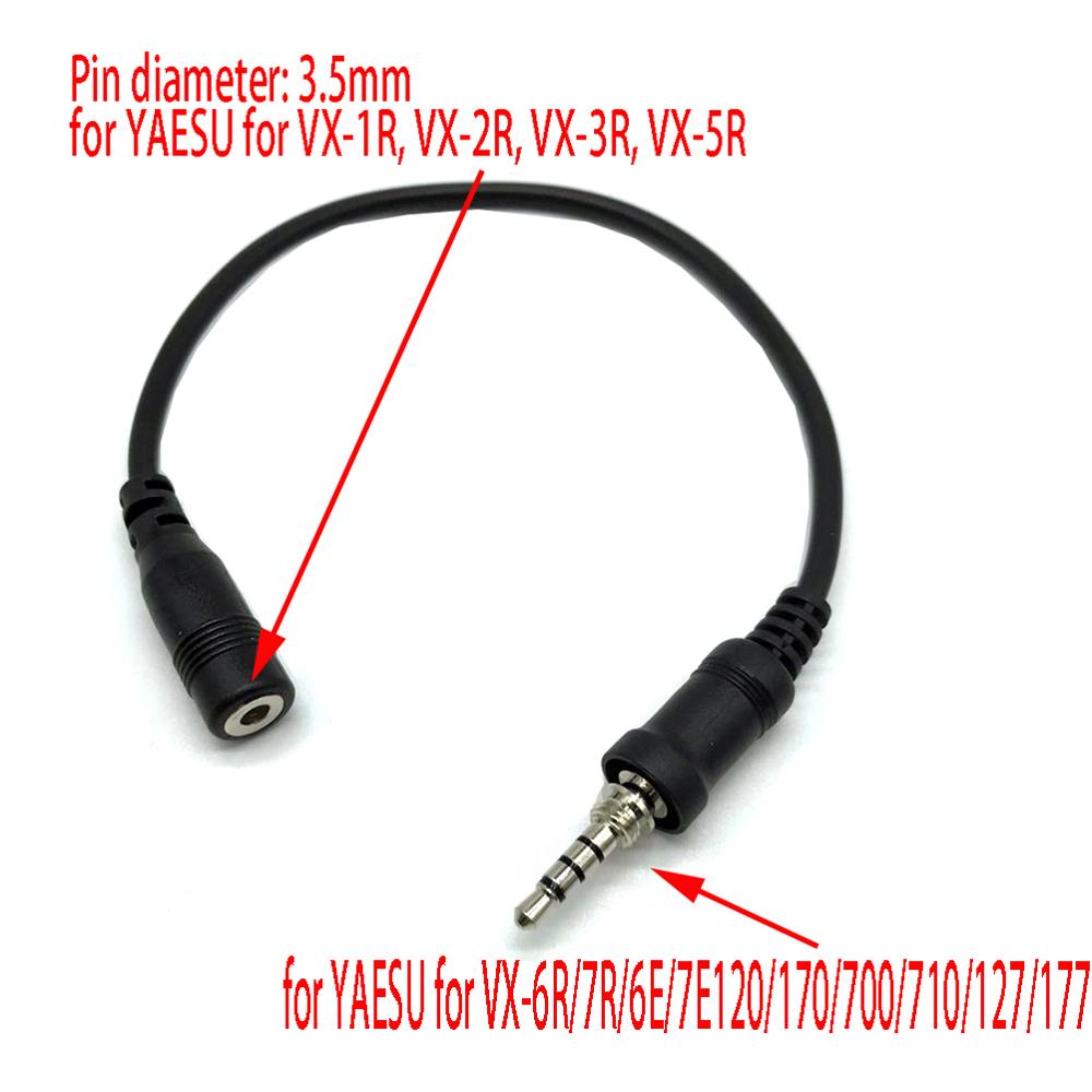 3,5mm Weibliche Stecker Stecker Audio Transfer Kabel für YAESU Vertex VX-7R VX-6R VX-177 VX-170 Twoo Weg Radio Headset Kopfhörer