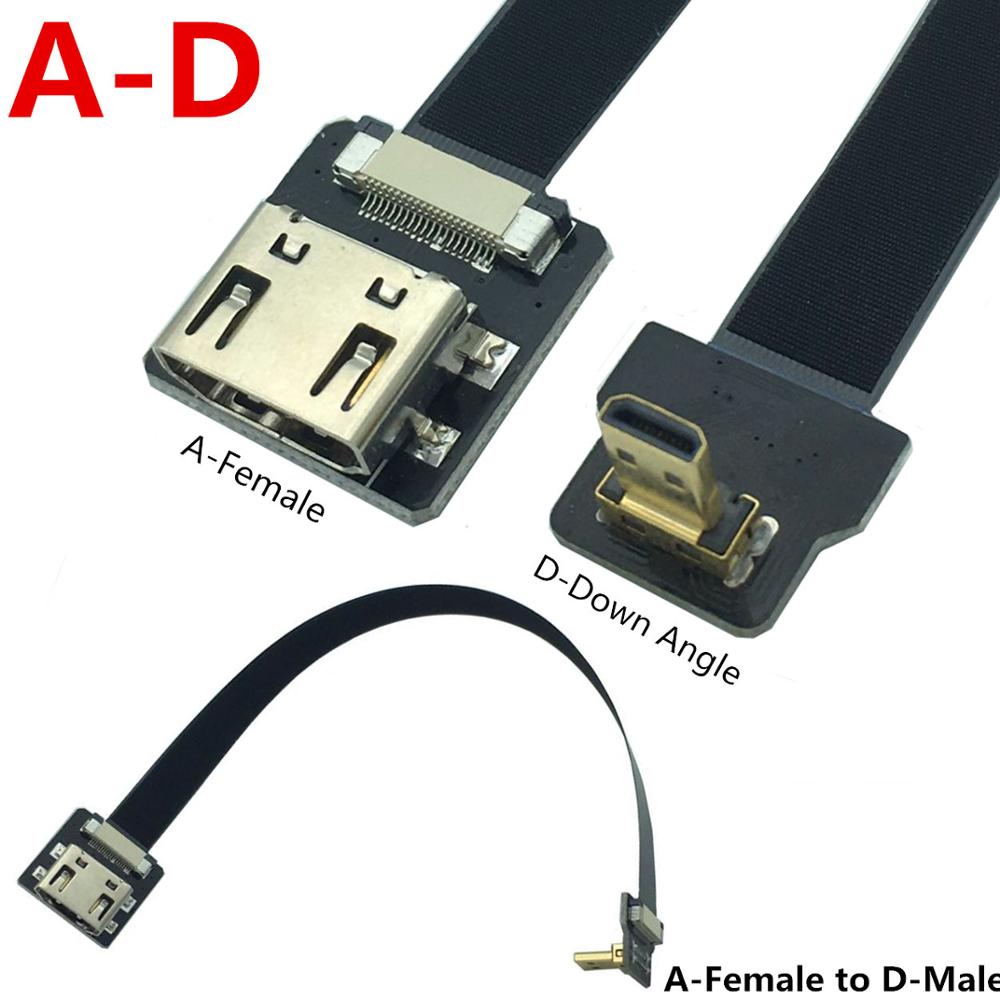 FPV Aerial Kabel PTZ FPV HDMI A-D Standard HDM ICH Flexible Kabel 5 cm-100 cm: A4D4 / 30cm