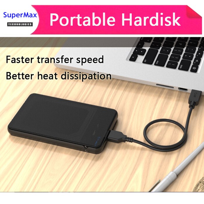 3TB High speed USB 3.0 to SATA Enclosure Storage Box for 2.5 inches Hard Disk Drive HDD SSD SATA with cable heat dissipation