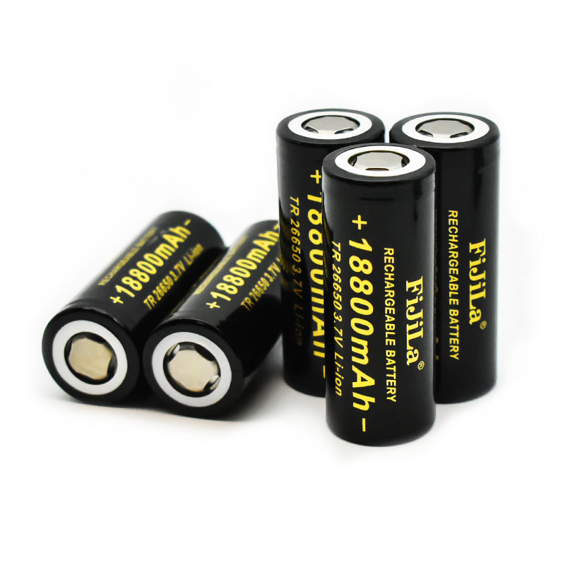 26650 3,7 V 18800mAh Batterie Hohe Kapazität 26650 50A Energie Batterie Lithium-Ionen Akku für Spielzeug Taschenlampe + ladegerät