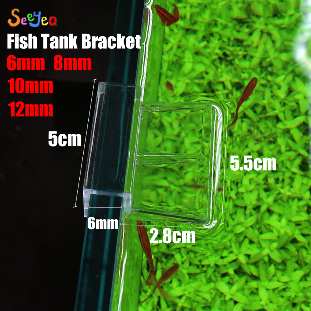 Soporte de tapa de acrílico para acuario, Clip para tapa superior de Acuario, estante de soporte, suministros para pecera