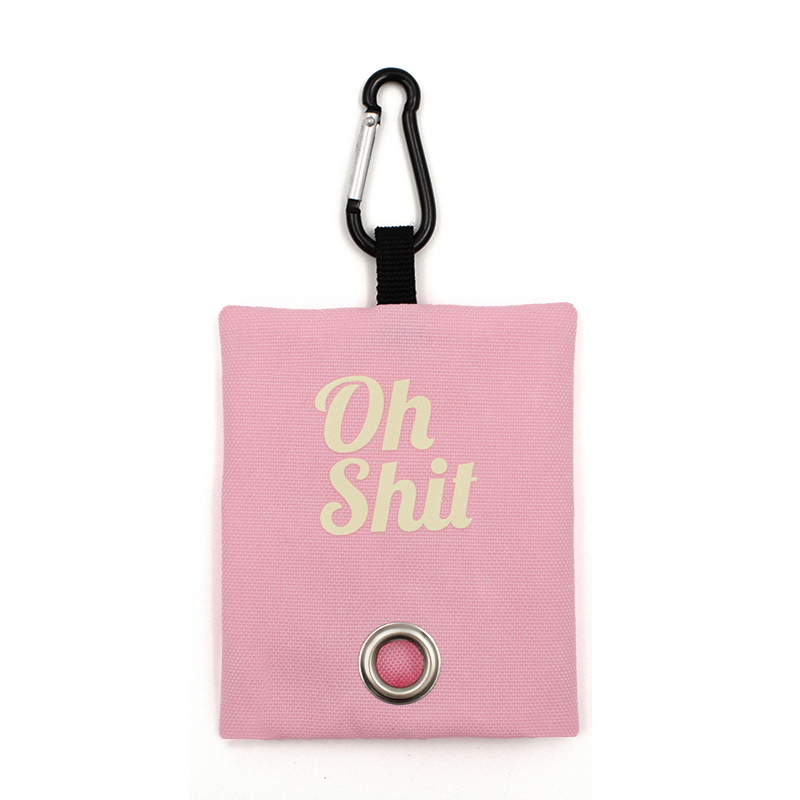 Portable Canvas Garbage Bags Storage Dog Poop Bags Dispenser Portable Dog Poop Waste Bag Holder Dog Products for Dogs: light yellow