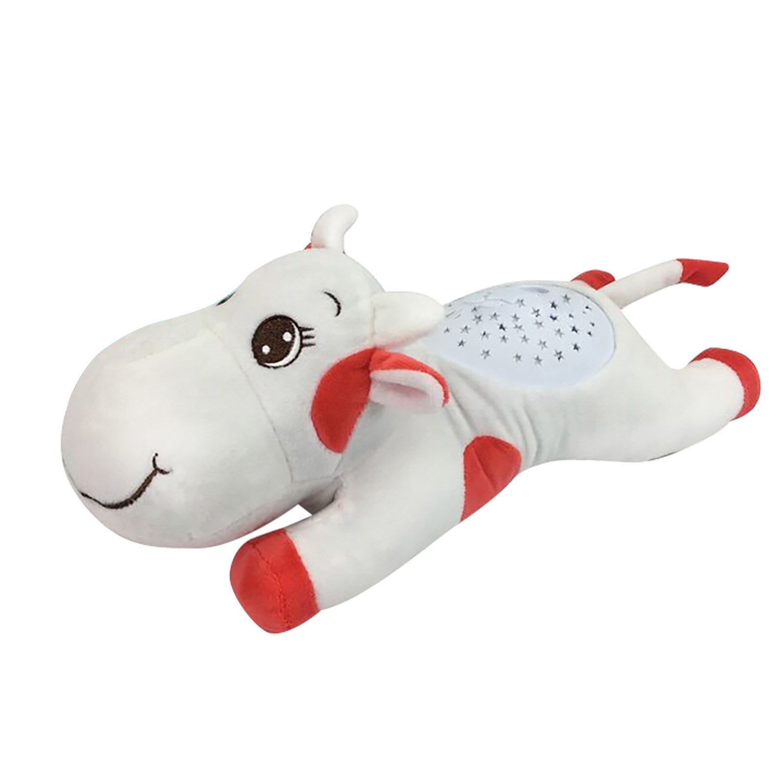 Baby Knuffels Kalm Pop Beer Witte Ruis Machine Slapen Projectie Speelgoed Dieren Knuffel Kerstcadeau Voor Kinderen: C