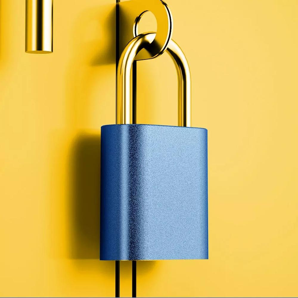 XIAOMI Noc Loc Smart Fingerprint Padlock USB Rechargeable IPX7 Waterproof Mini Portable Intelligent Lock Finger Print Unlock