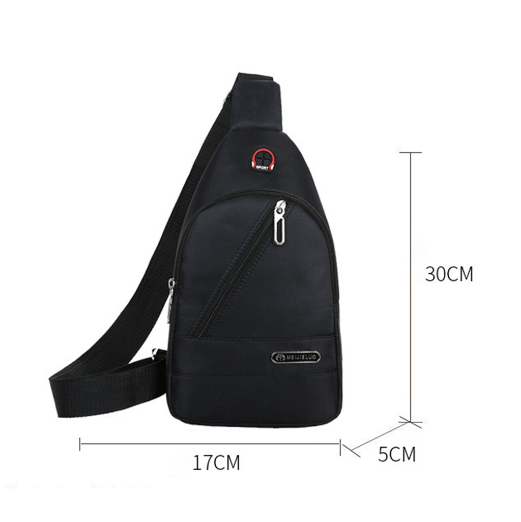 Homme Anti-vol sac à dos hommes fronde un sac à bandoulière garçon étanche voyage petit sac de poitrine Mini décontracté messager sac à bandoulière