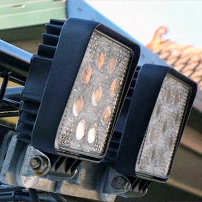 Waterproof 27W LED Work Light Emergency Lighting Lamp 12V 24V Spot Flood Lights For Offroad Construction Working Night Lights