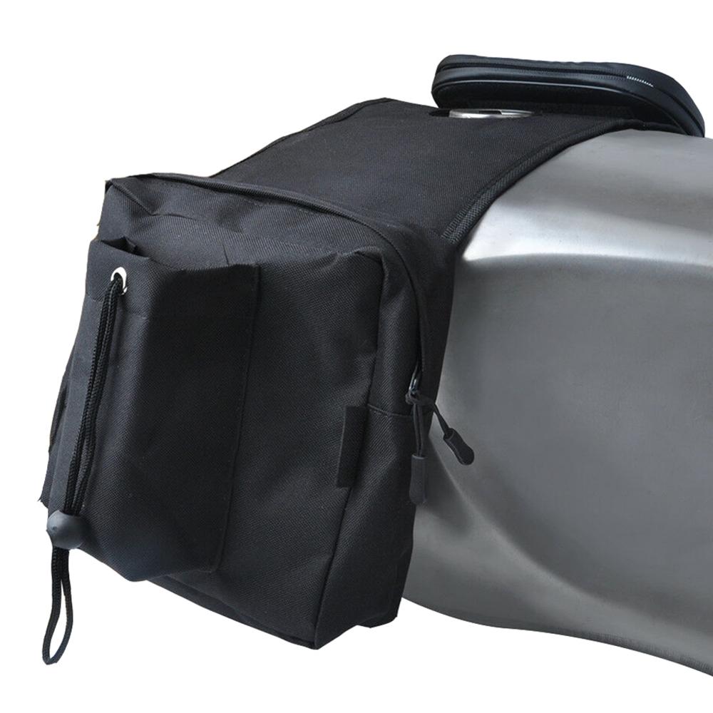 1 Set Multi-pocket ATV Fuel Tank Bag Saddlebag Mobile Cup Holder for UTV Yamaha Kawasaki Scooter Fast CSV