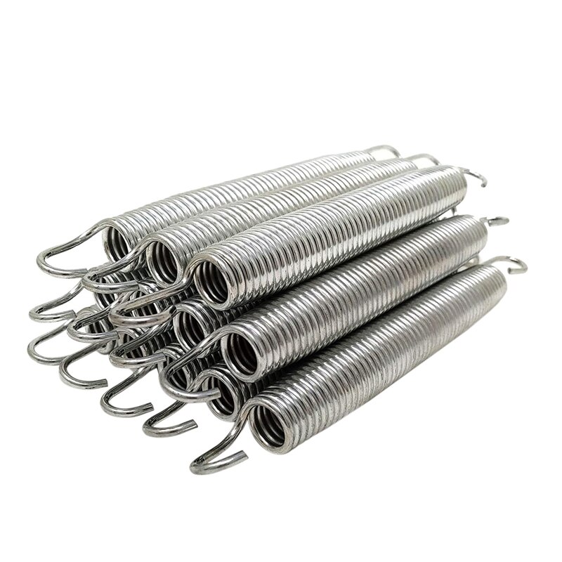 12/Pack 6.5 Inch Trampoline Spring Steel Replacement Kit for Extra Bounce Trampoline Accessories: Default Title