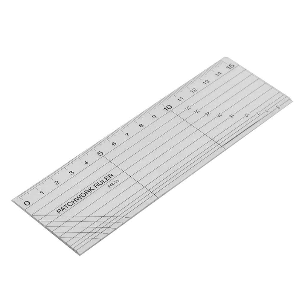 Sew Patchwork Ruler Tailor Tools DIY Fabric Cloth Patchwork Ruler DIY Manual Grid Cutting Sewing Machine Accessories: H