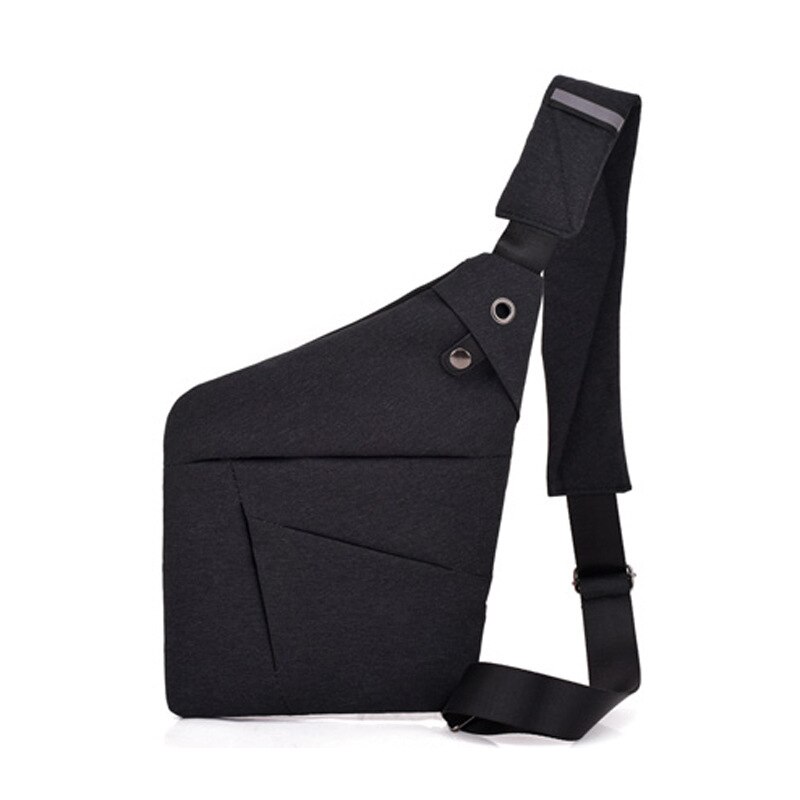 Fabrikanten verkopen producten rechtstreeks aan mannen borsttas crossbody tas sport casual rugzak anti-diefstal holster tassen schoudertas: Zwart