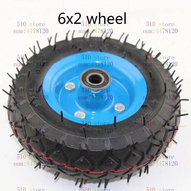 6x2 tire tyre rim 6 inch 15cm pneumatic wheel pump wheel trolley cart wheel roller caster wheel caster