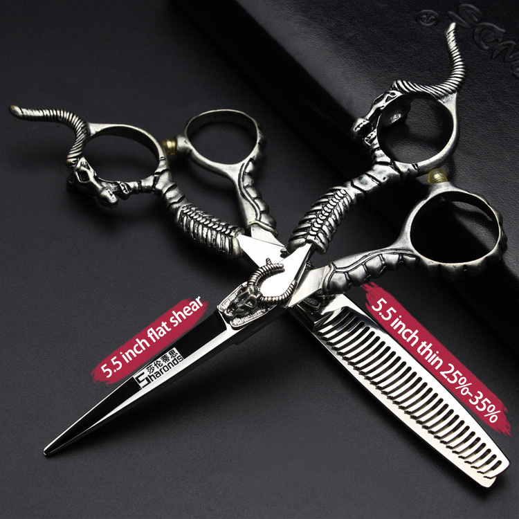 Vintage Hairdressing Scissors 6 Inch 7 Inch Hairstylist Special Flat Scissors Dental Scissors Combination Haircutting Sets