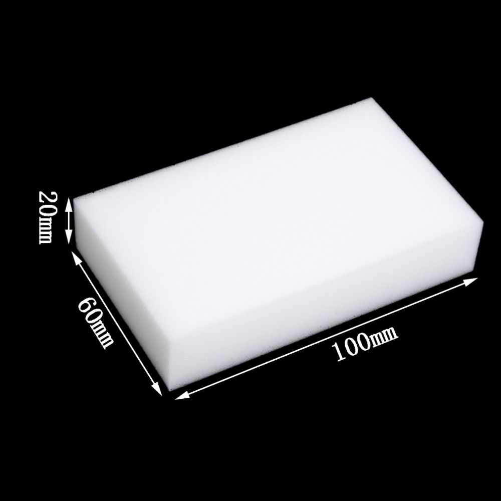 100pcs/lot White Magic Sponge Cleaner Eraser Multi-functional Cleaner Melamine Sponge for Kitchen Bathroom Cleaning 100x60x15mm