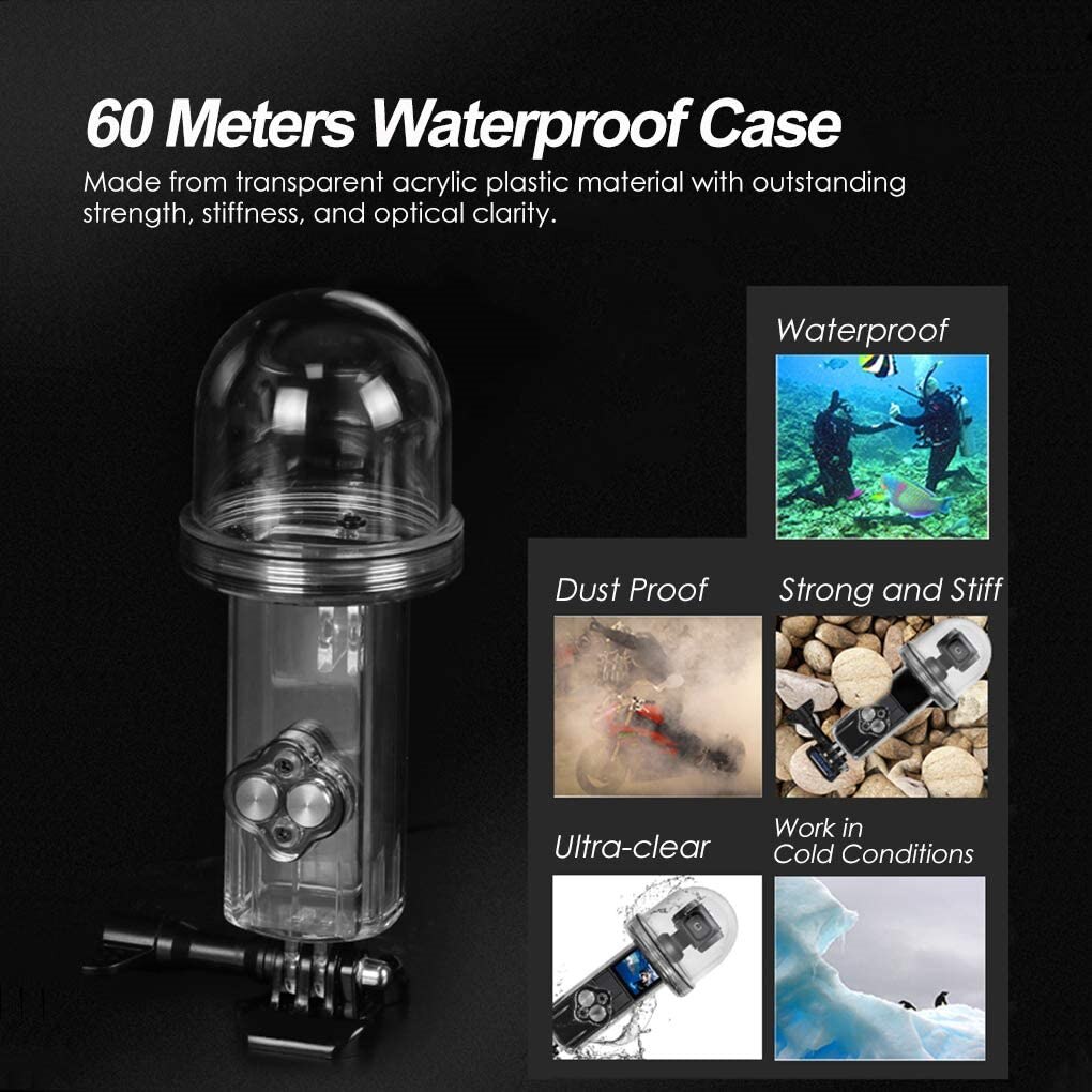 60M Onderwater Waterproof Case Voor Dji Osmo Pocket Action Camera Behuizing Beschermende Duiken Mount Voor Osmo Pocket Accessoires