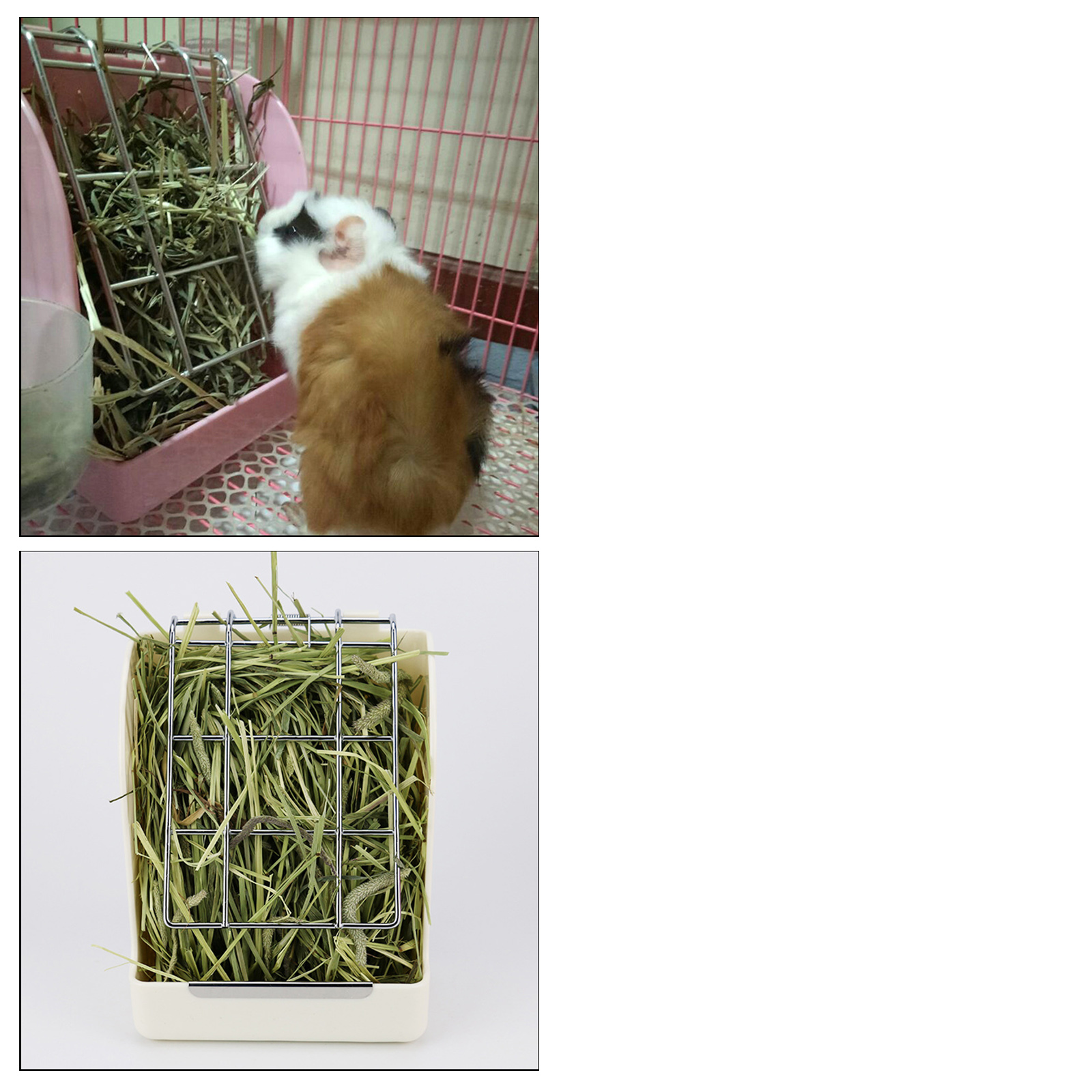 Estante colgante para heno, soporte para comida, cuenco para heno, dispensador de comida, conejo, soporte para alimentador, Chinchillas, herbidore, conejillos de indias: Blue