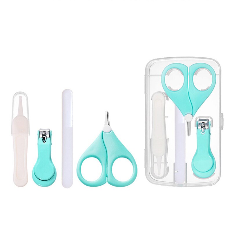 4 Pcs Del Bambino Forbicine per Le Unghie Set di Chiodo di Sicurezza Cutter Trimmer Forbici Tuta Neonato Salute E Bellezza Pulizia Fatiche Per Bambini infantili