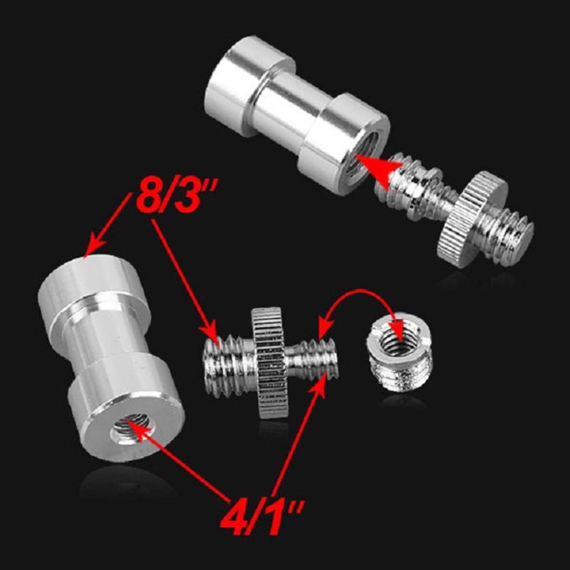 1/4 Schrauben kamera 1/4 Zoll Konverter Gewindes ch rauben montieren Blitz Blitzschuh Adapter Stativ gewinde Lichtst änder platte 3/8 "3/8" gesetzt