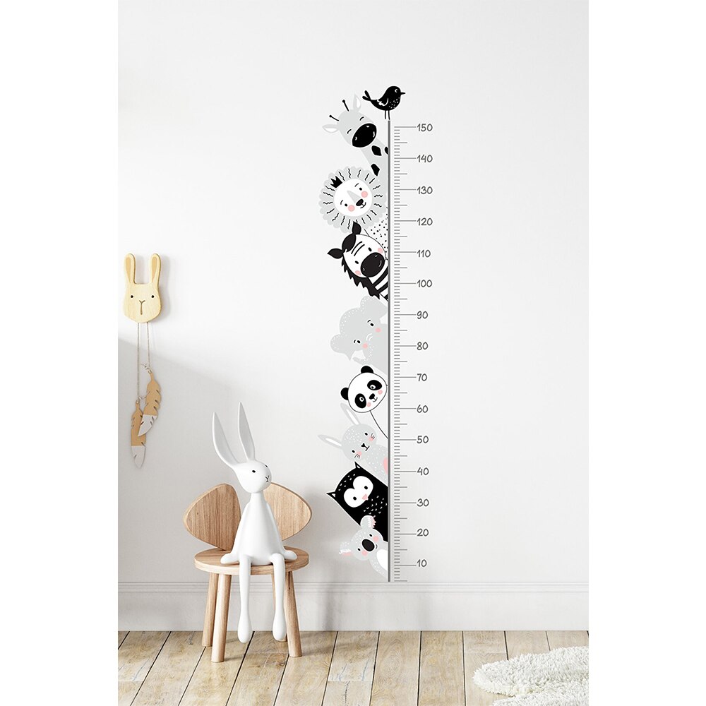 Home Decor Wall Stickers Decorative Height Measuring Wallpaper For Kids Room Stature Baby Child Growth Chart Rabbit Meter Rulers: MODEL 4
