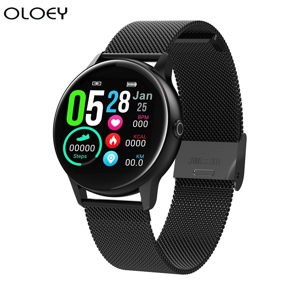 Smartwatch IP68 , dispositivo portátil impermeable, Monitor de ritmo cardíaco, pantalla a Color, reloj inteligente deportivo para Android IOS Larga modo de reposo
