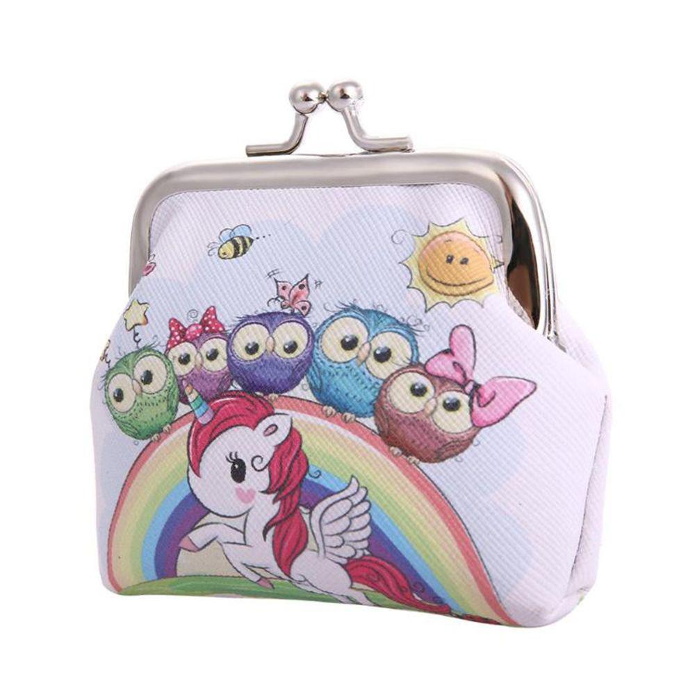 Cartera pequeña de lentejuelas para mujer, monedero, bolso de mano, broche ovalado, novedad, A82976: C