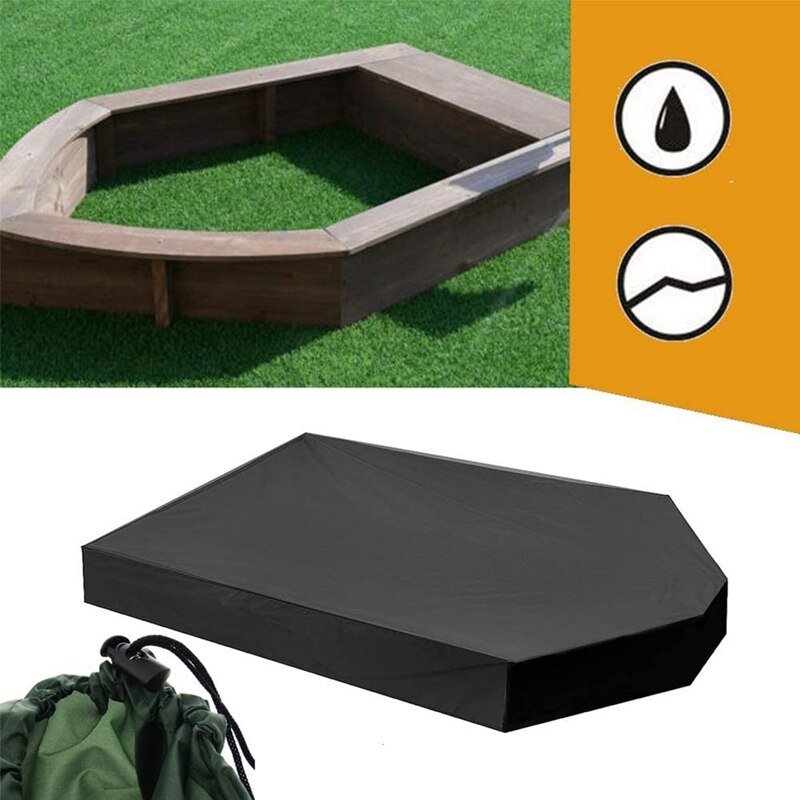Bådformet sandkasseovertræk, dækning af sandkasse til swimmingpool, overdækning til legetøj til sandkasse til børn