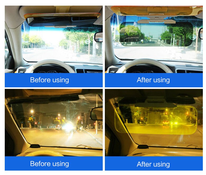 HD osłona przeciwsłoneczna robić samochodu gogle dla kierowcy dzień i noc lusterko wsteczne z powłoką antyodblaskową wyczyść widok akcesoria robić stylizacji wnętrza samochodu anty-reflektory