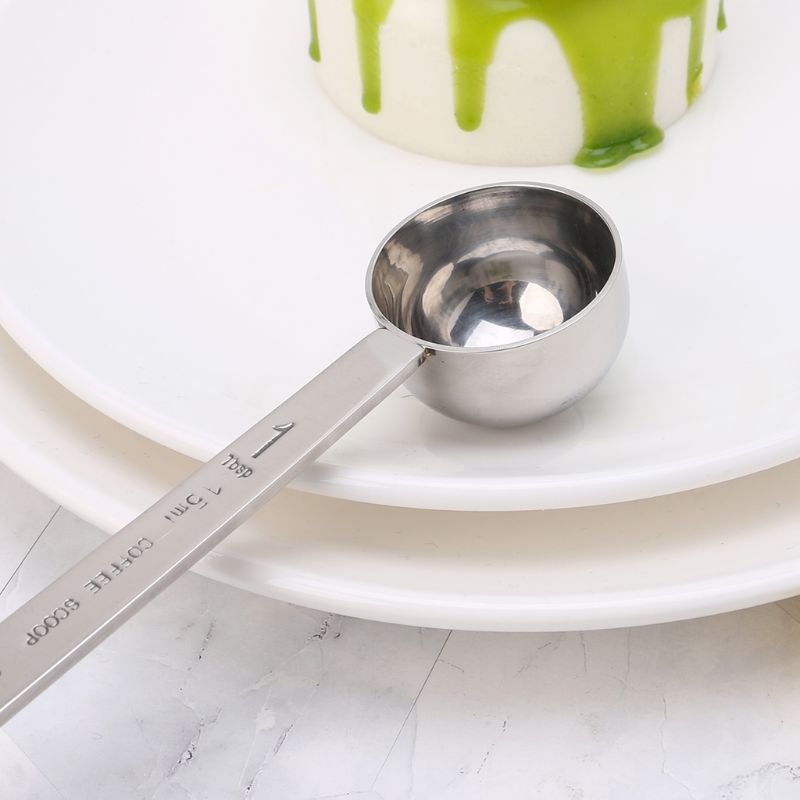 Stainless Steel Measuring Spoon Coffee Scoop Double Ended Tablespoon 15ml & 30ml