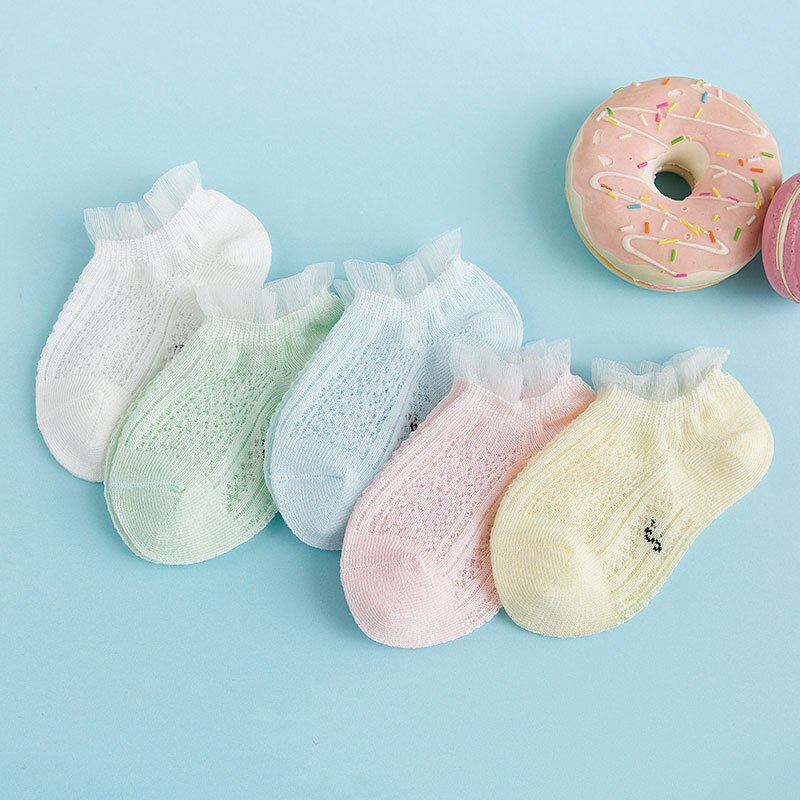 Kinderen Sokken Comfortabele Full Katoen Hollow Out Mesh Baby Boot Sokken Baby Sokken