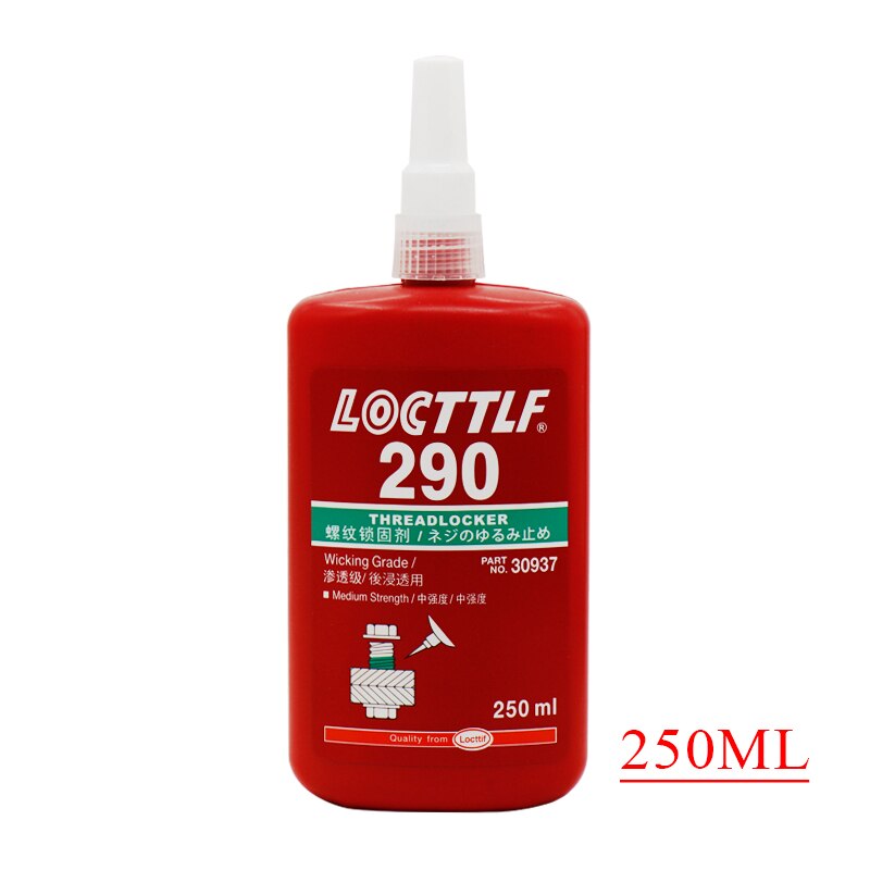 Locttlf-adhesivo anaeróbico para tornillos, pegamento para todo tipo de rosca de Metal, 50/250ml, 222, 241, 242, 243, 262, 263, 271, 272, 277, 290: 290 250ml