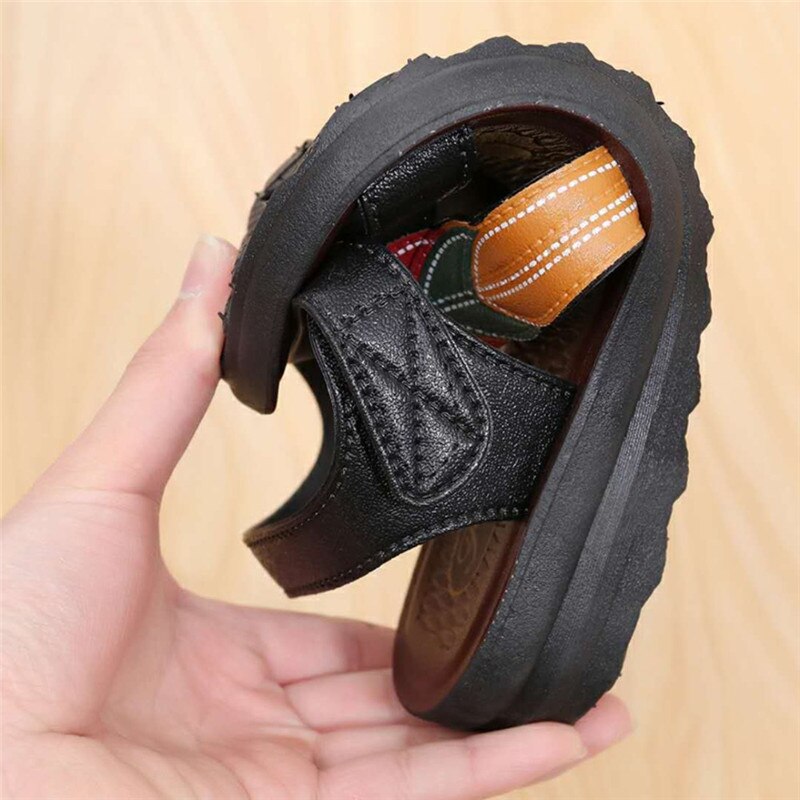 Kvinder sandaler flade sandalier mujer læder kiler sko sommersko hook&loop dame strand hjemmesko bløde sandalen damer