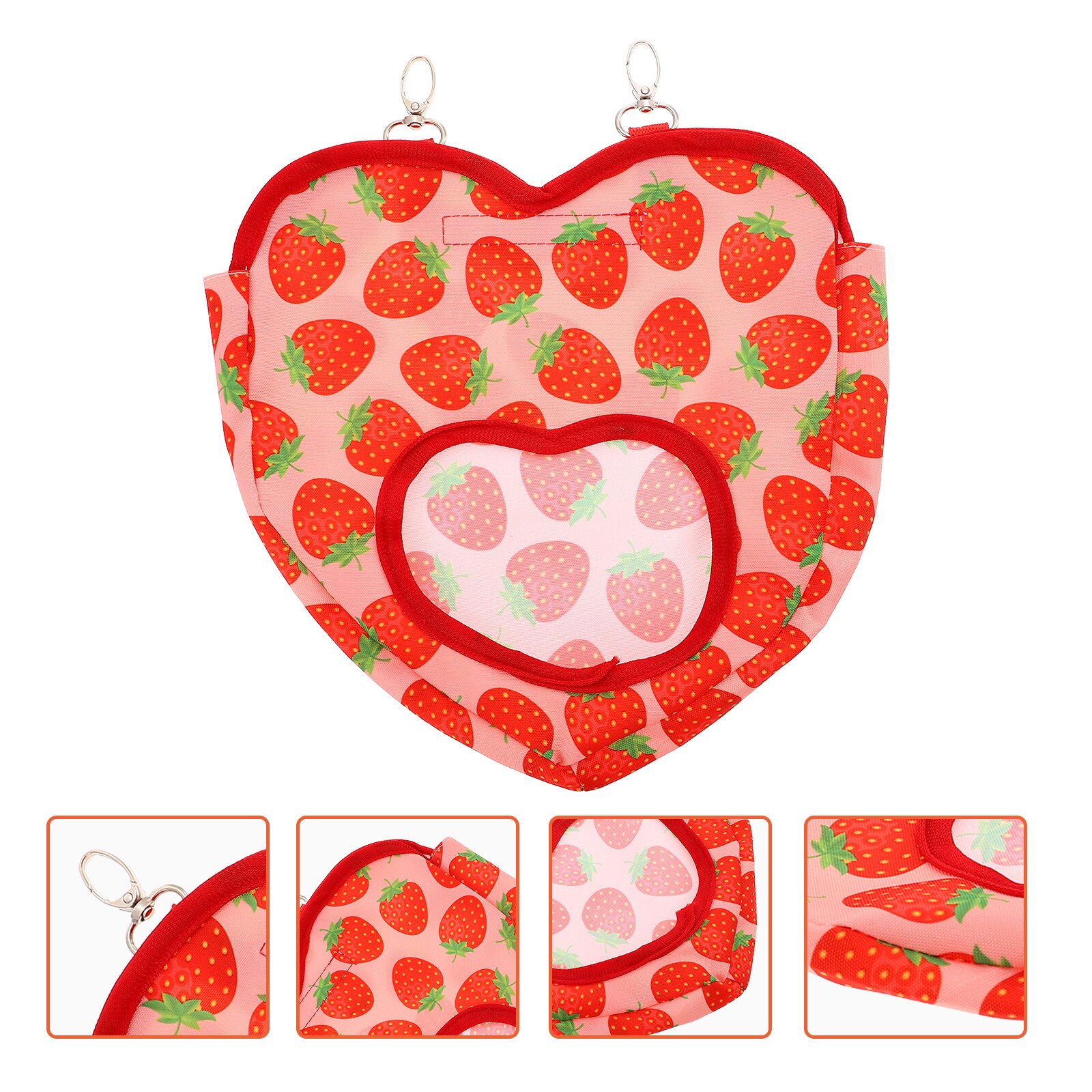Bolsa colgante de heno, dispensador de alimentación, bolsa para Conejitos, hámsters, Chinchilla: Red