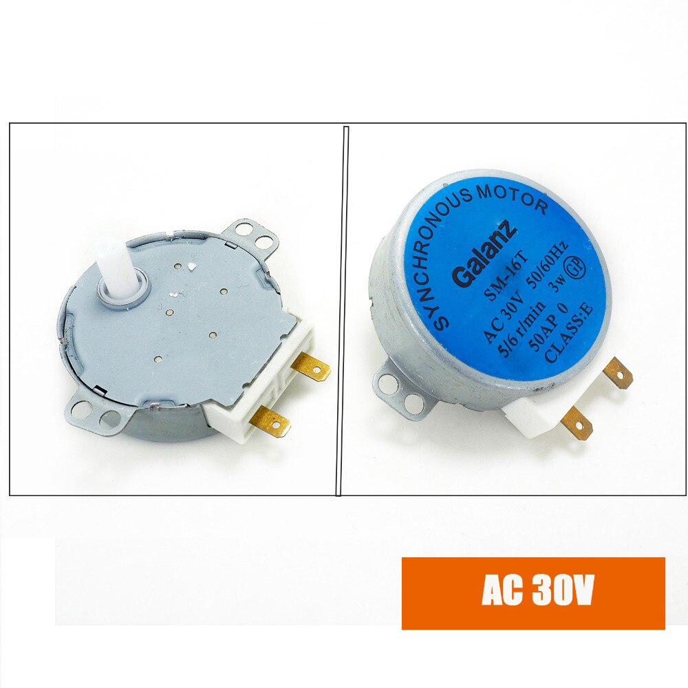 Mini mikrobølge drejeskive drejebords motor synkron motor  sm16t ac30v til galanz mikroovn 220v 240v tyj 50-8 a 7 alarmsystem