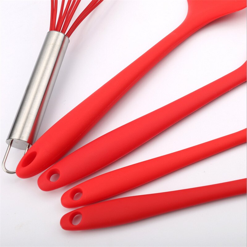 Juego de utensilios de cocina de silicona para pastelería, espátula antiadherente para hornear, pinceles, utensilios para cocina, 5 uds.