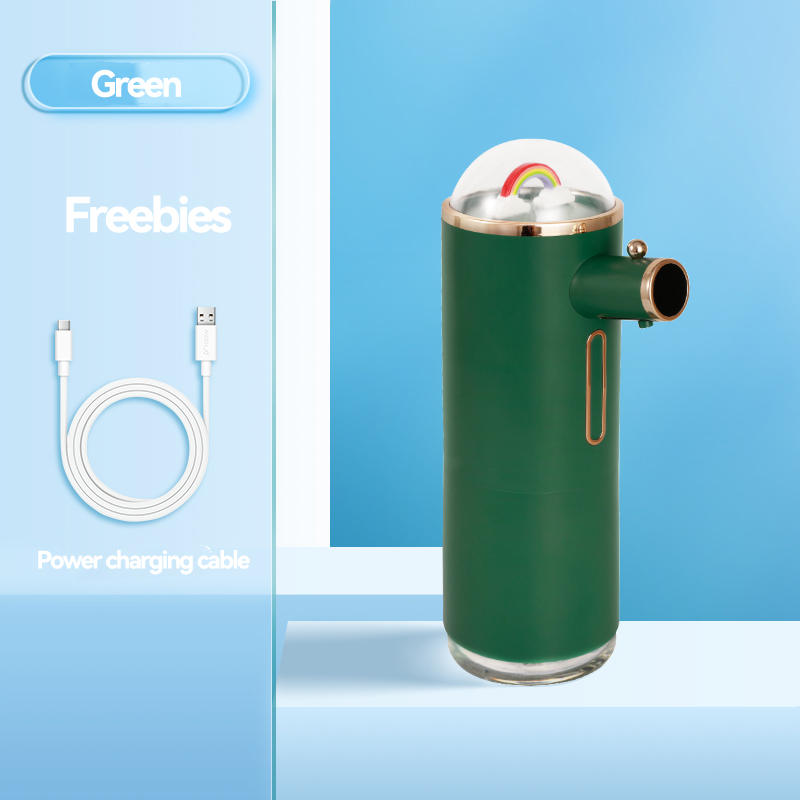 interhasa! Foam Automatic Soap Dispenser Bathroom Touchless Liquid Soap Dispensers With USB Charging Foaming Hand Sanitizer: Green