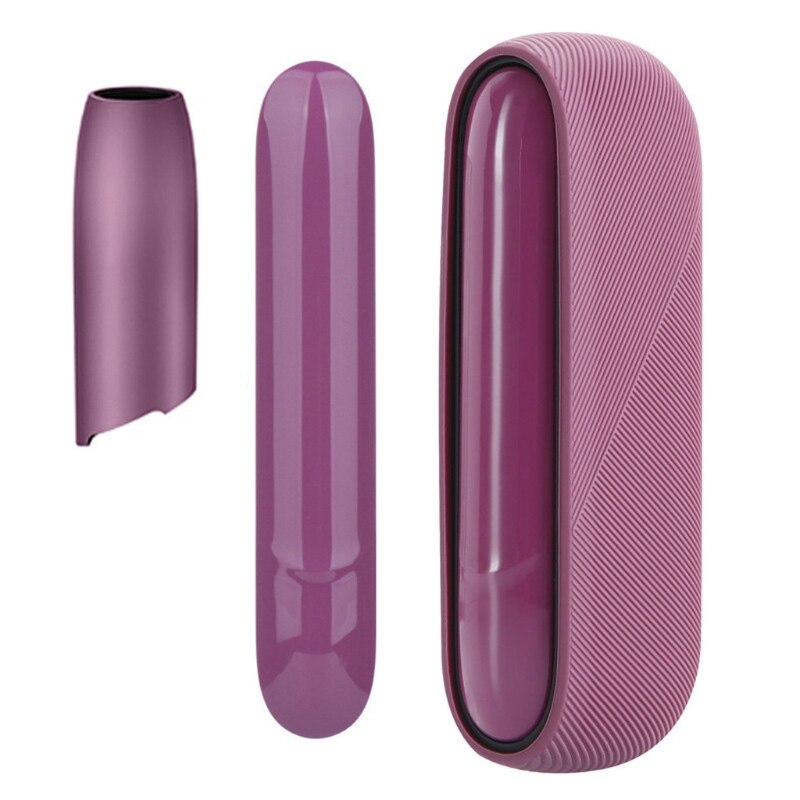 Funda 3 en 1 para IQOS 3,0, cubierta protectora completa con carcasa lateral con tapa superior, accesorios de cubierta reemplazable para IQOS 3 Duo: Morado