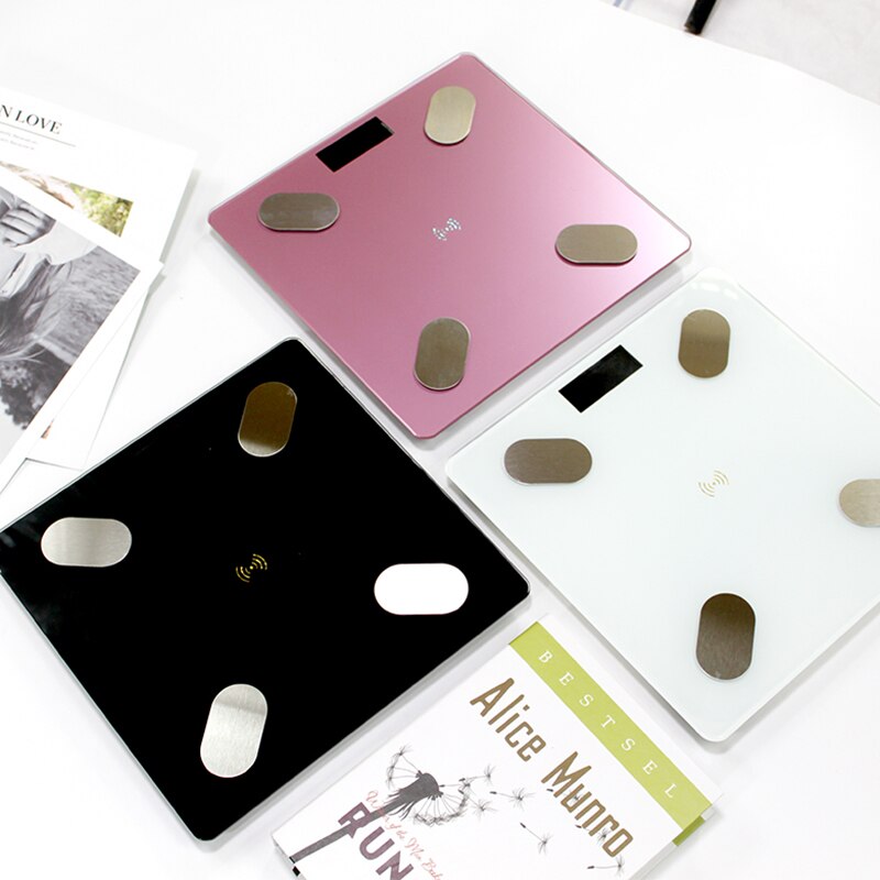 Smart Body Fat Scale Bluetooth Balance Test Body Date BMI Health Weight Weighing Scale Monitor LED Display